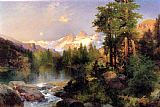 Thomas Moran The Three Tetons painting